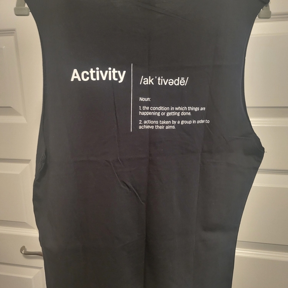 ZYIA Black Muscle Tank with Purple Crescent Moon Accent - Picture 9 of 11